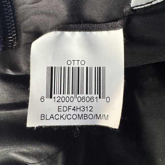 BCBG MAXAZRIA Woman’s Sz M Otto Cropped Striped Zip-Waist Blazer Jacket - Picture 6 of 10